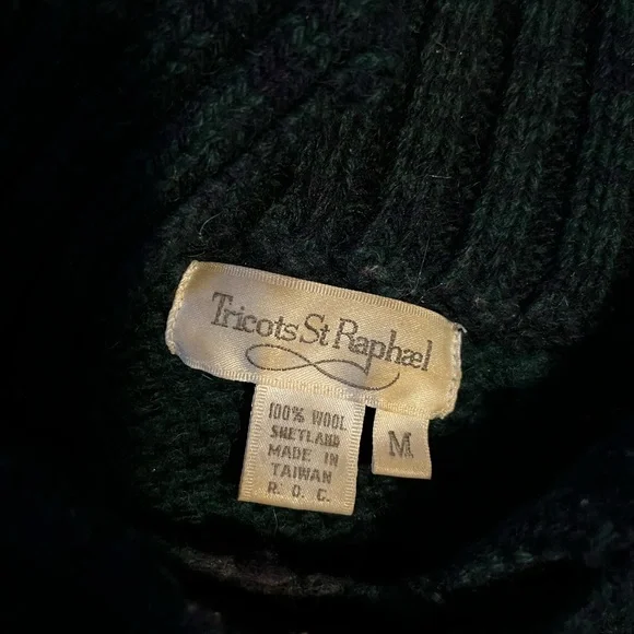 Tricots St Raphael wool sweater. Size M. - Picture 3 of 8